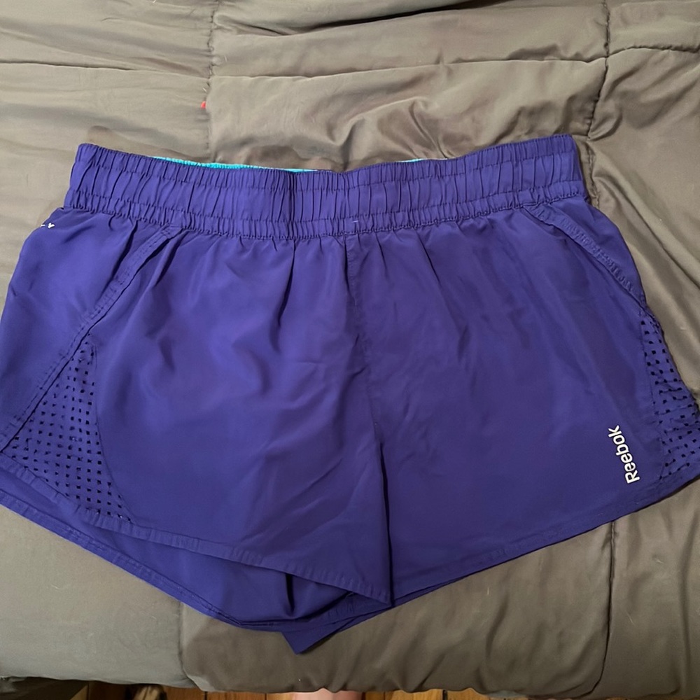 Blue Rebook Playdry Running Shorts